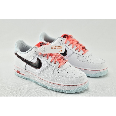 Nike Wmns Air Force 1 07 LV8 GS White Atomic Pink DD7709-100 White/Flash Crimson/Atomic Pink/Black Mens Womens Shoes