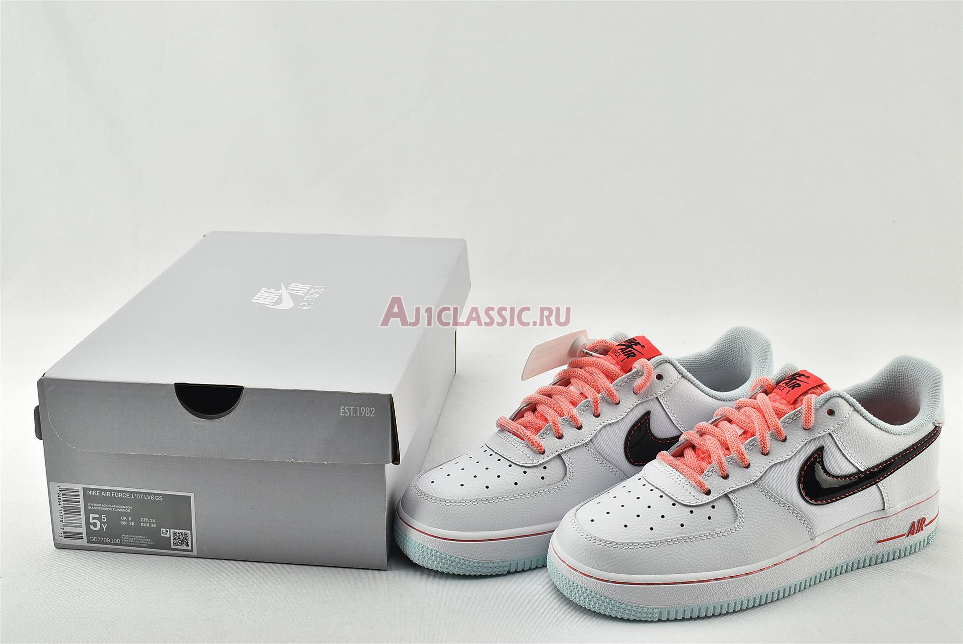 New Nike Wmns Air Force 1 07 LV8 GS "White Atomic Pink" DD7709-100 Shoes