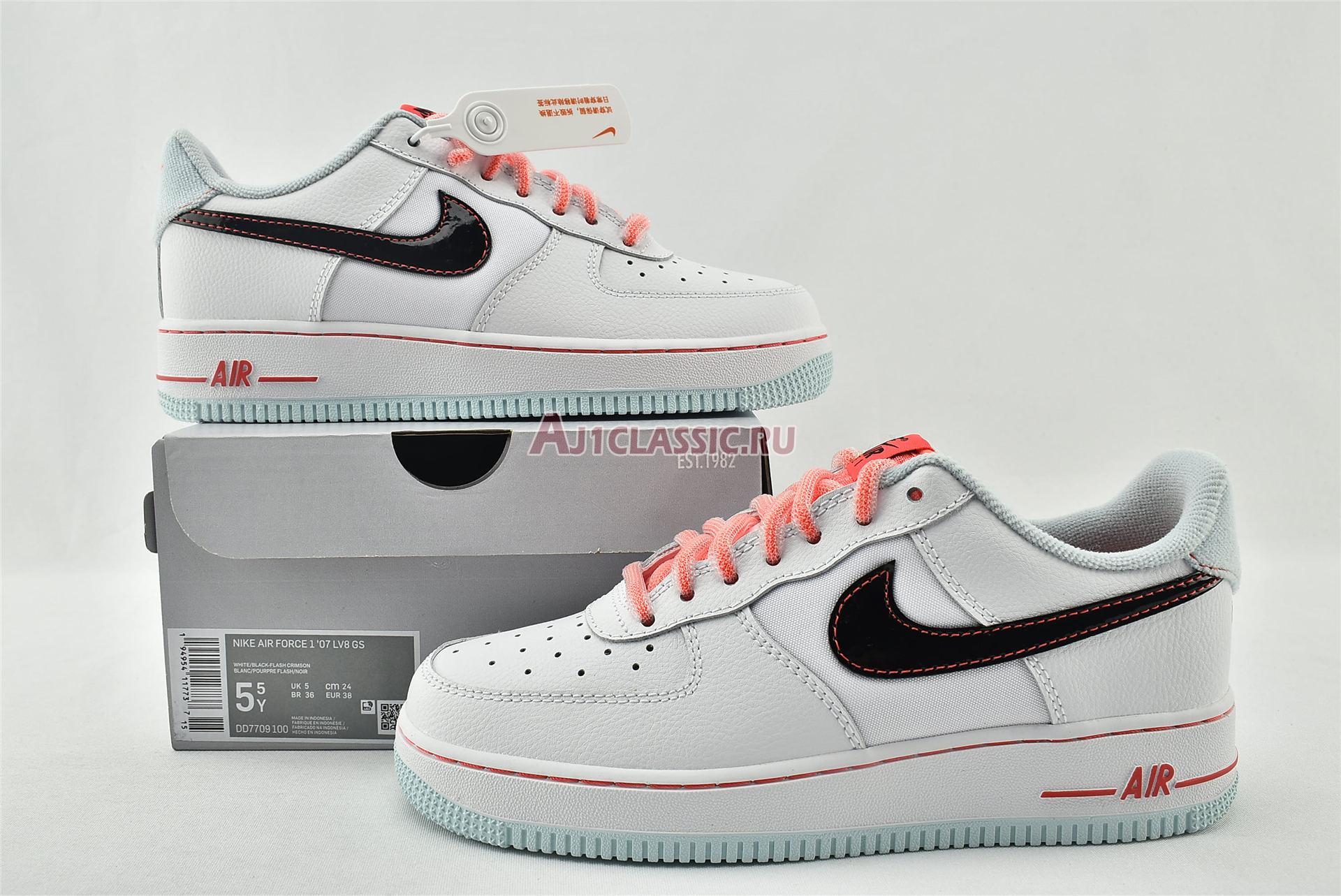 New Nike Wmns Air Force 1 07 LV8 GS "White Atomic Pink" DD7709-100 Shoes