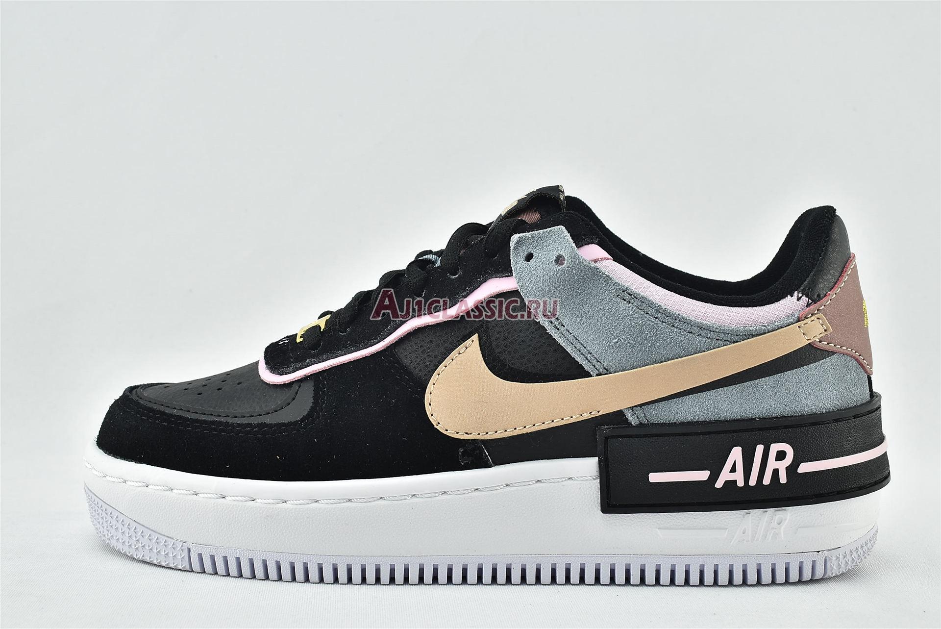 New Nike Wmns Air Force 1 Shadow "Black Light Arctic Pink" CU5315-001 Shoes