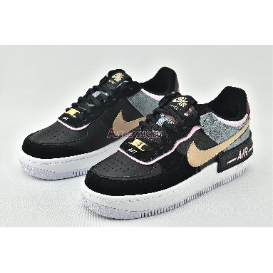 Nike Wmns Air Force 1 Shadow Black Light Arctic Pink CU5315-001 Black/Light Arctic Pink/Claystone Red/Metallic Red Bronze Mens Womens Shoes