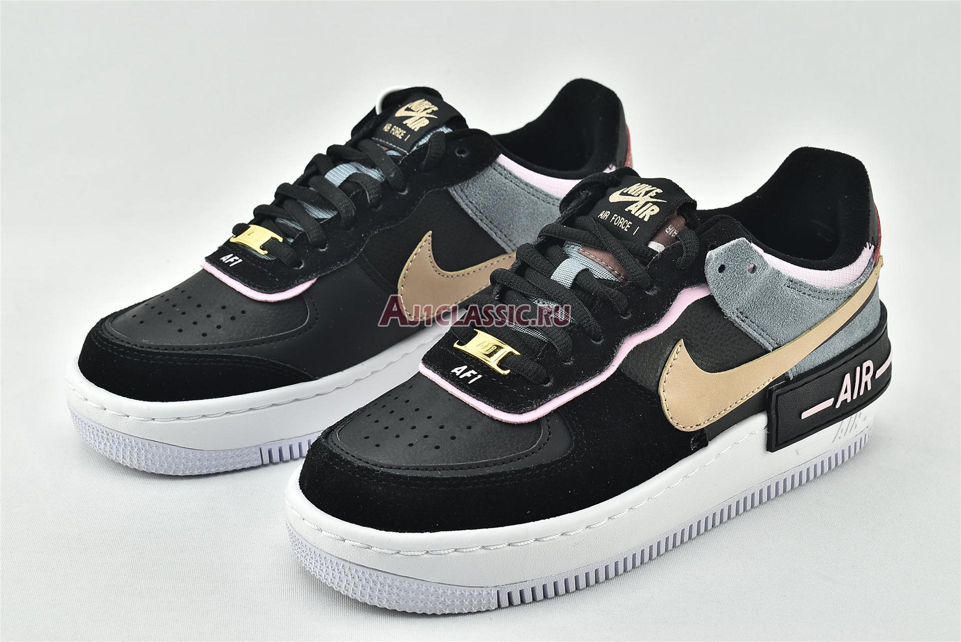 New Nike Wmns Air Force 1 Shadow "Black Light Arctic Pink" CU5315-001 Shoes