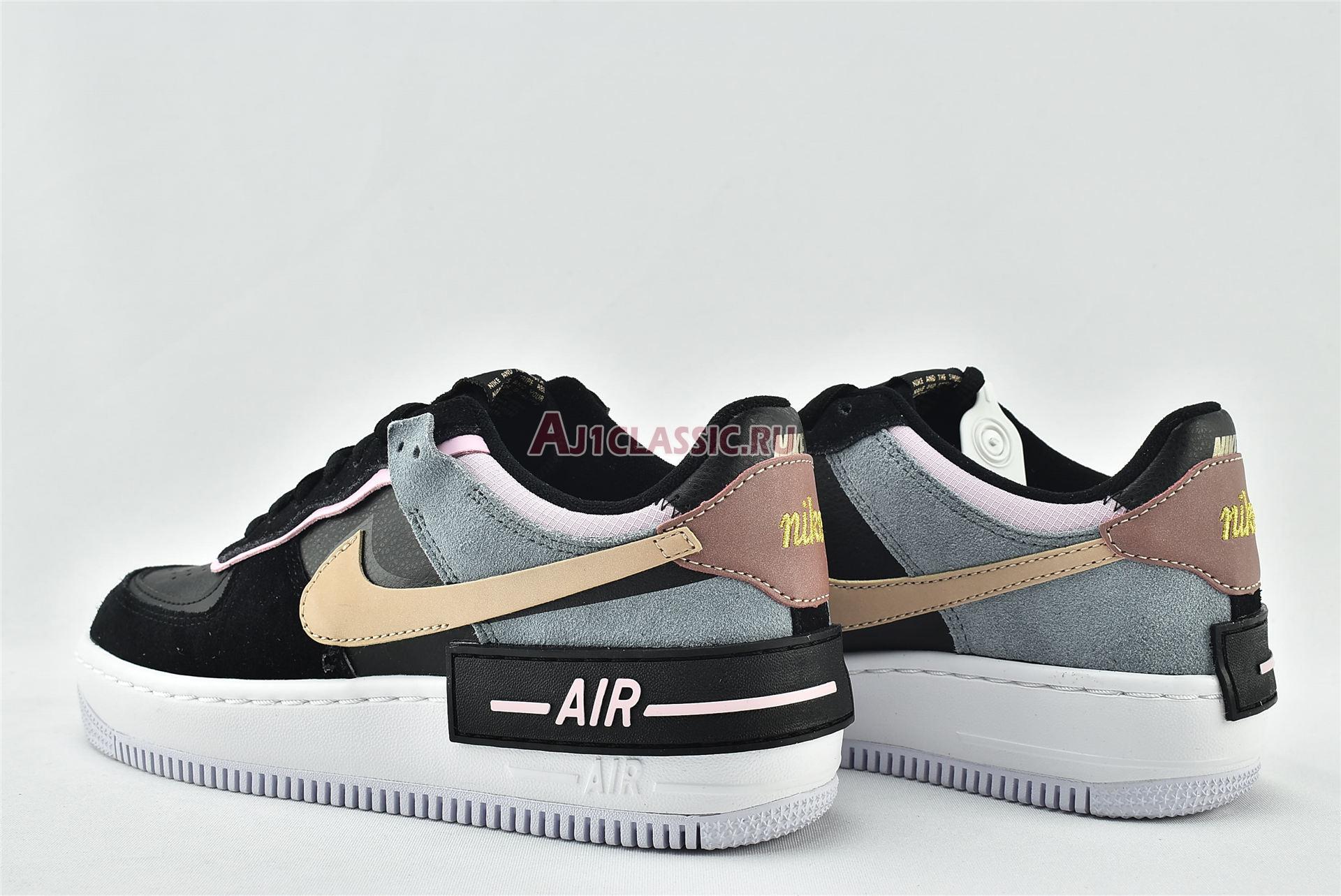 New Nike Wmns Air Force 1 Shadow "Black Light Arctic Pink" CU5315-001 Shoes