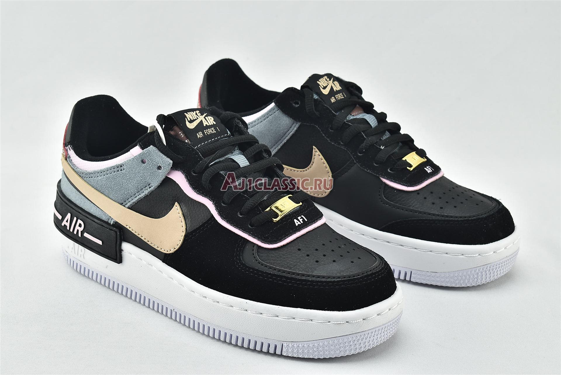 New Nike Wmns Air Force 1 Shadow "Black Light Arctic Pink" CU5315-001 Shoes