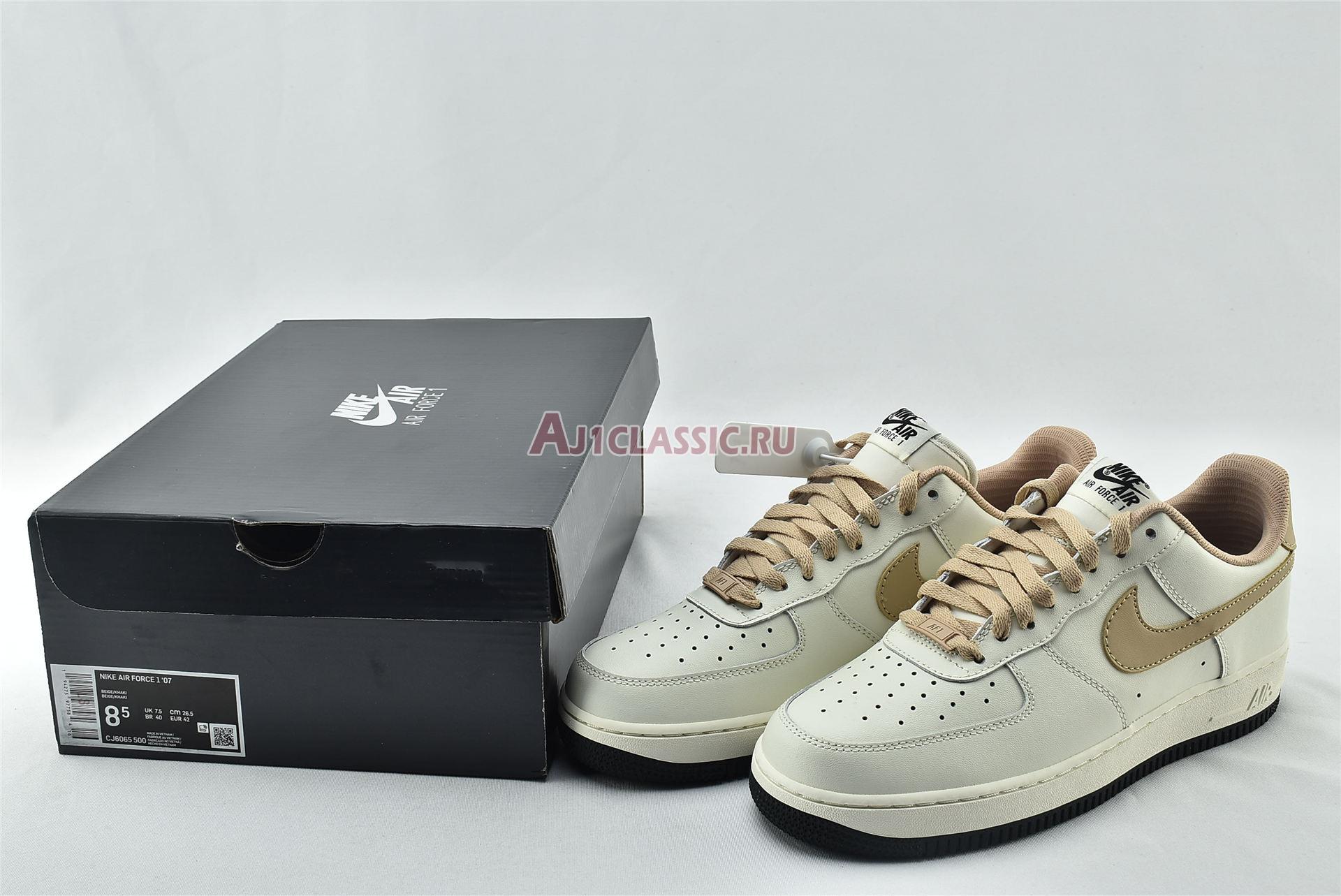 New Nike Air Force 1 Low 07 "Beige/Khaki" CJ6065-500 Shoes