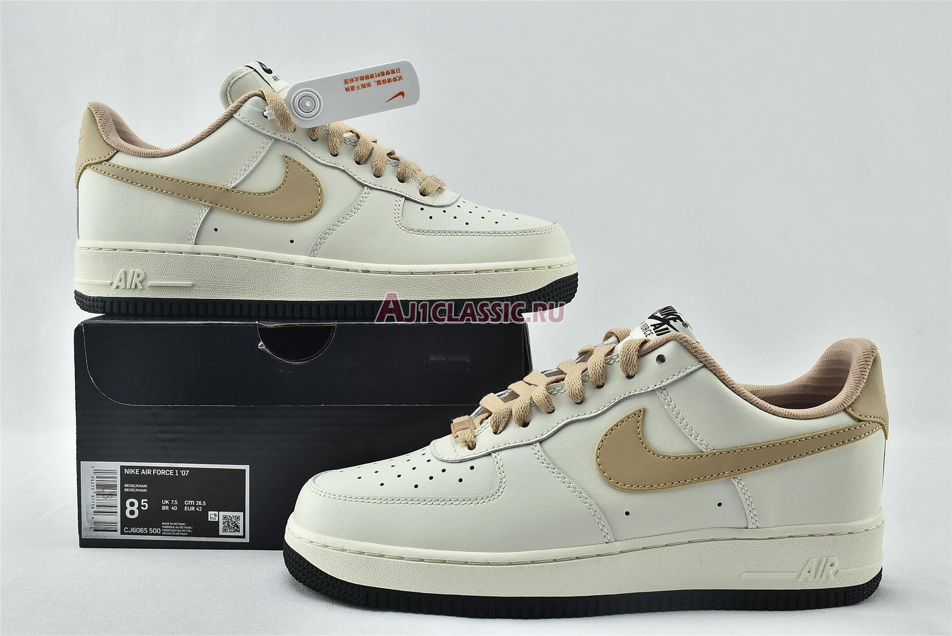 New Nike Air Force 1 Low 07 "Beige/Khaki" CJ6065-500 Shoes