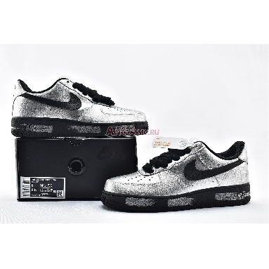 PEACEMINUSONE x Nike Air Force 1 Low Para-noise AQ3692-100 Black/Silver Mens Womens Shoes