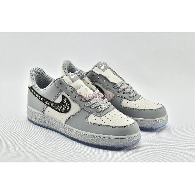 Dior x Nike Air Force 1 Low 1086682-4227 Wolf Grey/Sail/Photon Dust/White Mens Womens Shoes