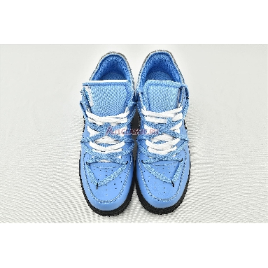 Off-White x Nike Air Force 1 Low MCA CK0866-401 University Blue/White-Black-Metallic Silver Sneakers