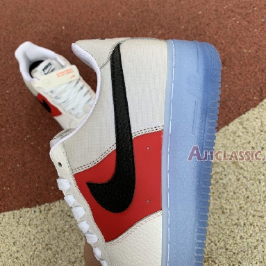 Nike Air Force 1 07 LV8 EMB Icy Soles - University Red CT2295-110 White/Black/Vast Grey/University Red Mens Womens Shoes