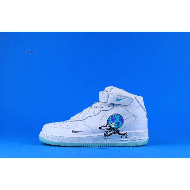 Steven Harrington x Nike Air Force 1 High Flyleather Earth Day CI5545-100 White/Black-Hyper Crimson Sneakers