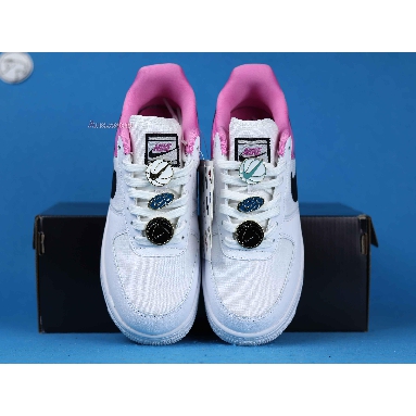 Nike Wmns Air Force 1 Low SE Basketball Pins AA0287-107 White/Black-China Rose Mens Womens Shoes