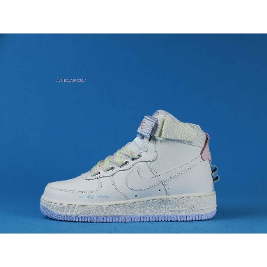 Nike Air Force 1 High Utility Force is Female CQ4810-111 White/Pink/Purple/Green/Sail Mens Womens Shoes