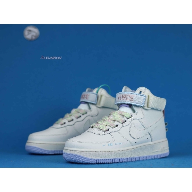 Nike Air Force 1 High Utility Force is Female CQ4810-111 White/Pink/Purple/Green/Sail Sneakers