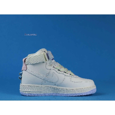 Nike Air Force 1 High Utility Force is Female CQ4810-111 White/Pink/Purple/Green/Sail Sneakers