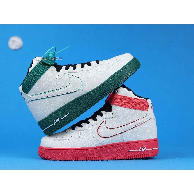 Nike Air Force 1 High 07 LV8 China Hoop Dreams CK4581-110 Reflective Silver/Green/Red Mens Womens Shoes