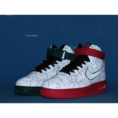 Nike Air Force 1 High 07 LV8 China Hoop Dreams CK4581-110 Reflective Silver/Green/Red Mens Womens Shoes