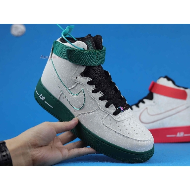 Nike Air Force 1 High 07 LV8 China Hoop Dreams CK4581-110 Reflective Silver/Green/Red Mens Womens Shoes