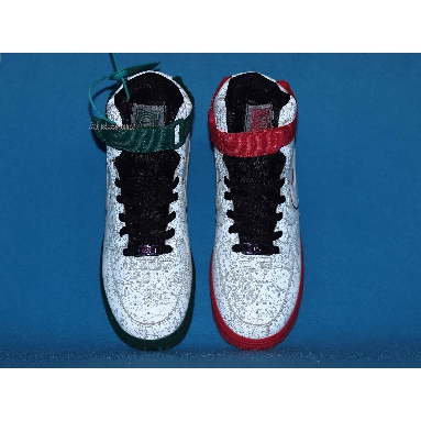 Nike Air Force 1 High 07 LV8 China Hoop Dreams CK4581-110 Reflective Silver/Green/Red Mens Womens Shoes