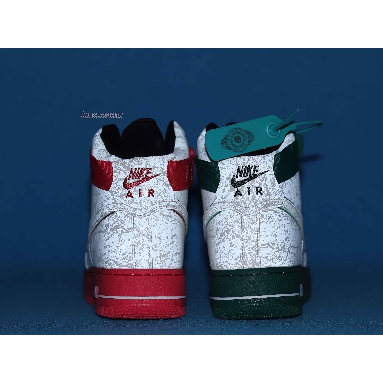 Nike Air Force 1 High 07 LV8 China Hoop Dreams CK4581-110 Reflective Silver/Green/Red Mens Womens Shoes