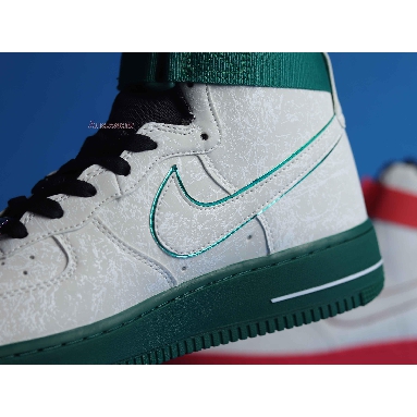 Nike Air Force 1 High 07 LV8 China Hoop Dreams CK4581-110 Reflective Silver/Green/Red Mens Womens Shoes