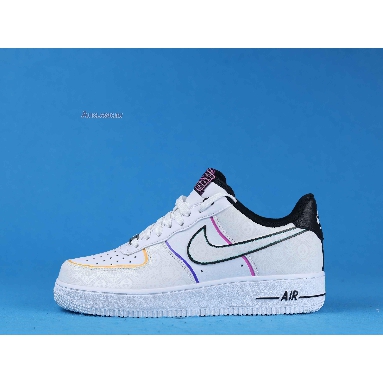 Nike Air Force 1 Low Day of the Dead CT1138-100 White/White/Black/Kinetic Green Mens Womens Shoes