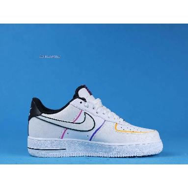 Nike Air Force 1 Low Day of the Dead CT1138-100 White/White/Black/Kinetic Green Mens Womens Shoes