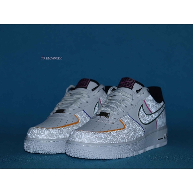 Nike Air Force 1 Low Day of the Dead CT1138-100 White/White/Black/Kinetic Green Mens Womens Shoes