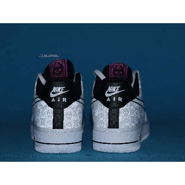 Nike Air Force 1 Low Day of the Dead CT1138-100 White/White/Black/Kinetic Green Mens Womens Shoes