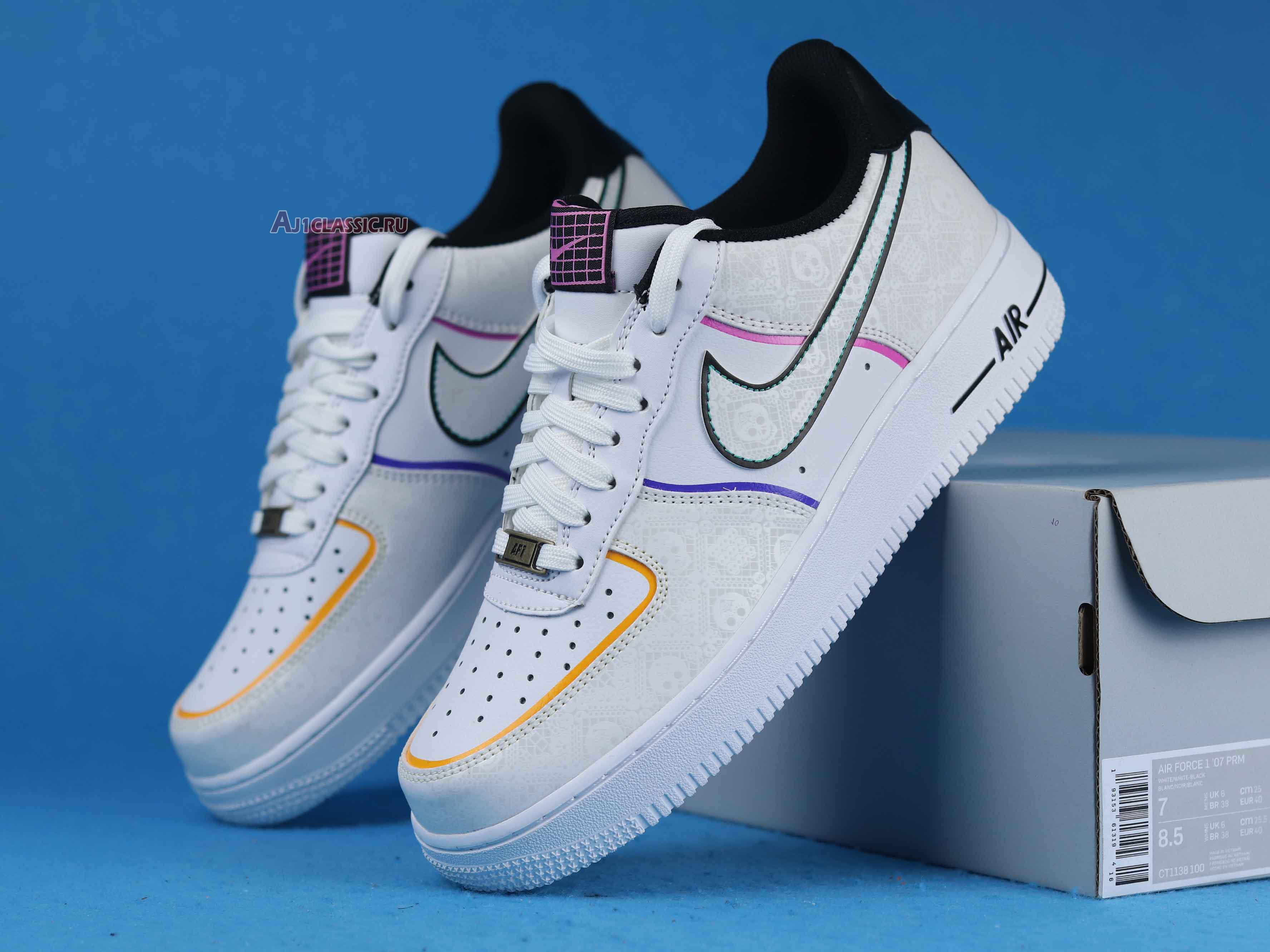 New Nike Air Force 1 Low "Day of the Dead" CT1138-100 Shoes