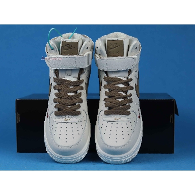 Nike Air Force 1 High 07 Yohood 808788-995 Rice White/Rice Blanc/Brown Mens Womens Shoes