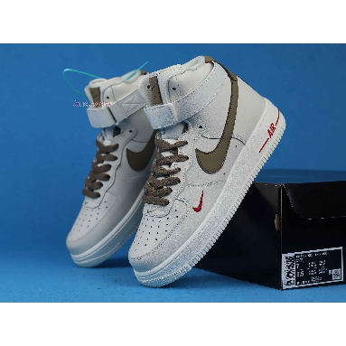 Nike Air Force 1 High 07 Yohood 808788-995 Rice White/Rice Blanc/Brown Mens Womens Shoes