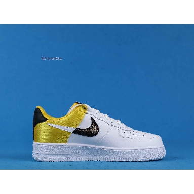 Nike NBA x Air Force 1 07 LV8 Amarillo BQ4420-700 Amarillo/Black/White/White Mens Womens Shoes