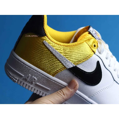 Nike NBA x Air Force 1 07 LV8 Amarillo BQ4420-700 Amarillo/Black/White/White Mens Womens Shoes