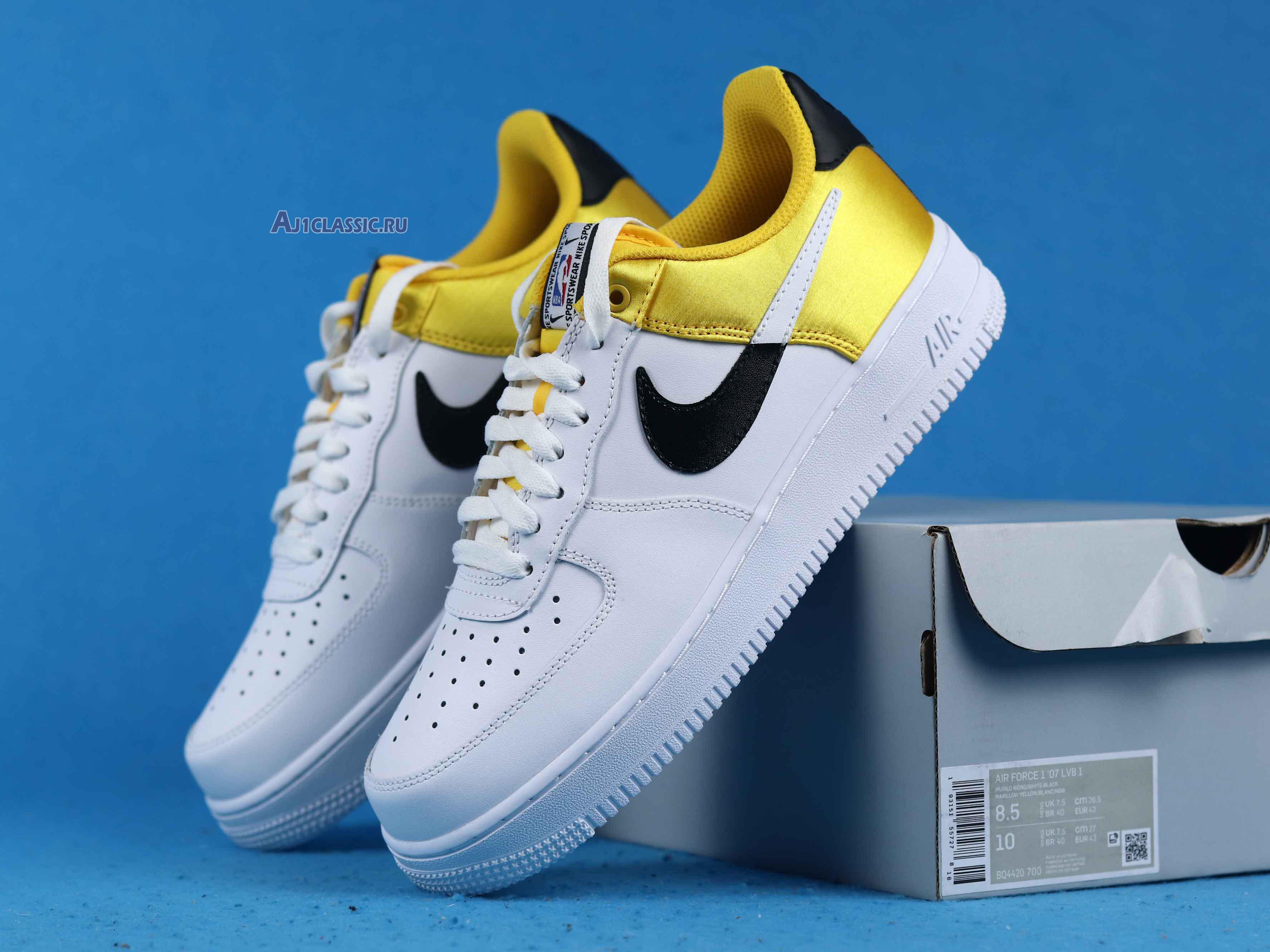 New Nike NBA x Air Force 1 07 LV8 "Amarillo" BQ4420-700 Shoes