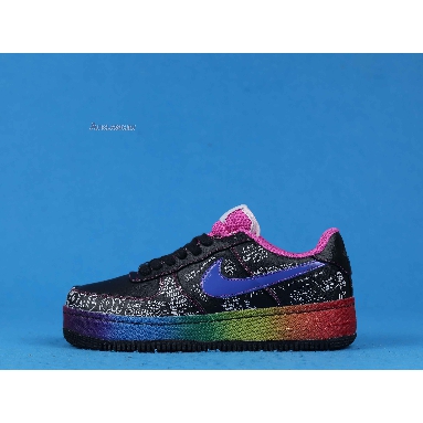 Nike Colette x Air Force 1 Low Supreme Busy P 318985-041 Black/Varsity Royal Sneakers