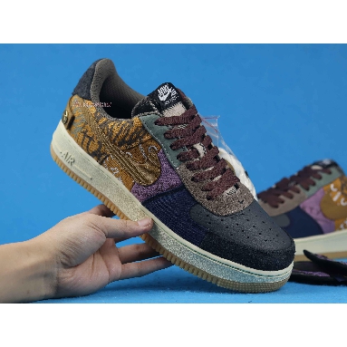 Travis Scott x Nike Air Force 1 Low Cactus Jack CN2405-900 Multi-Color/Muted Bronze/Fossil Mens Womens Shoes