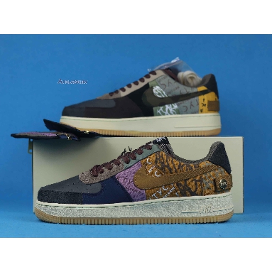 Travis Scott x Nike Air Force 1 Low Cactus Jack CN2405-900 Multi-Color/Muted Bronze/Fossil Mens Womens Shoes