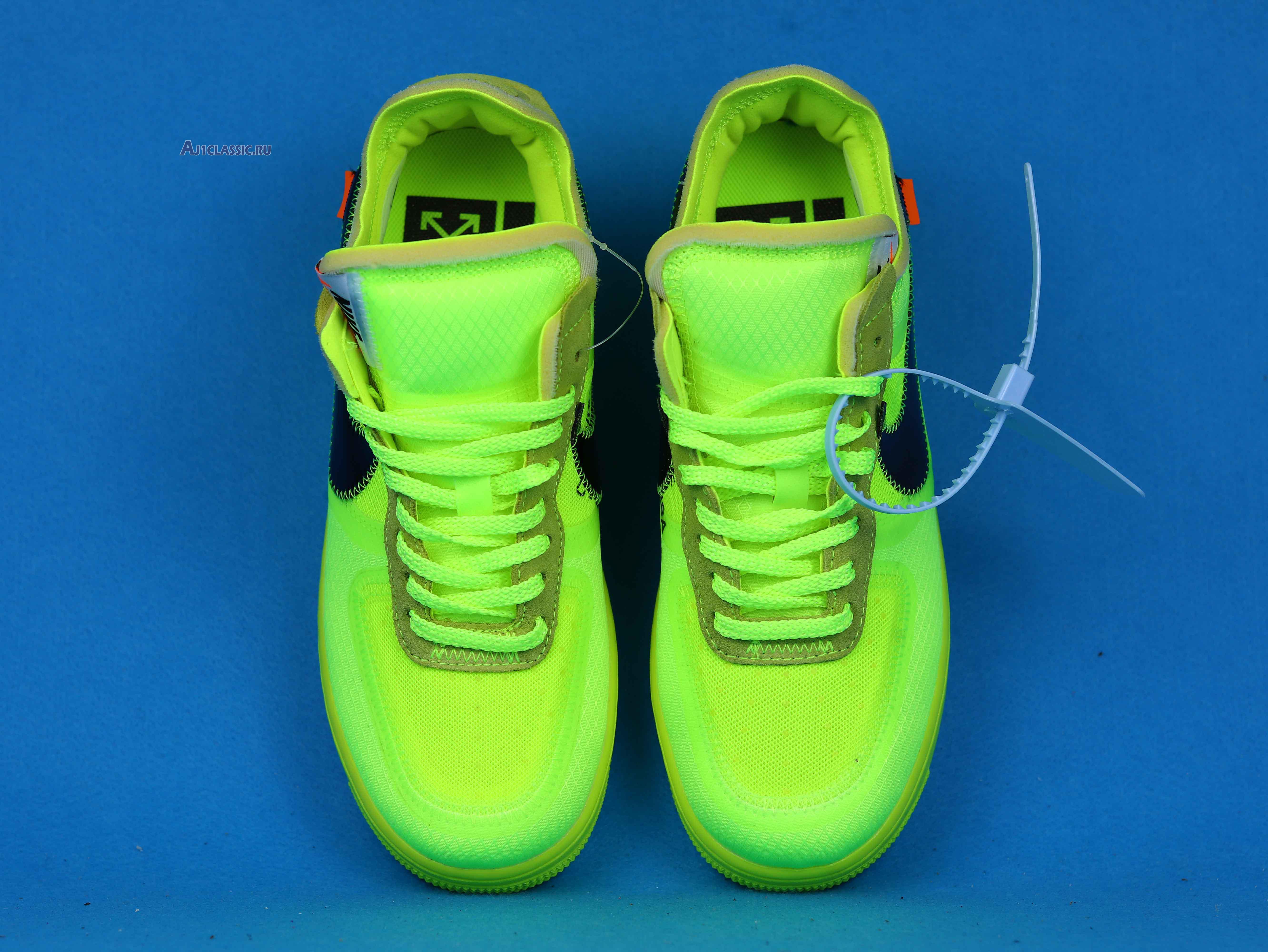 New Off-White x Nike Air Force 1 Low "Volt" AO4606-700 Shoes