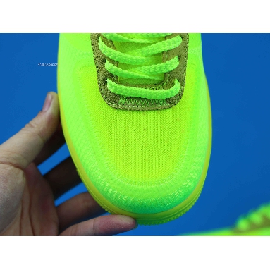 Off-White x Nike Air Force 1 Low Volt AO4606-700 Volt/Cone-Black-Hyper Jade Sneakers