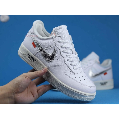 Off-White x Nike Air Force 1 Low ComplexCon Exclusive AO4297-100 White/Metallic Silver-Sail Sneakers