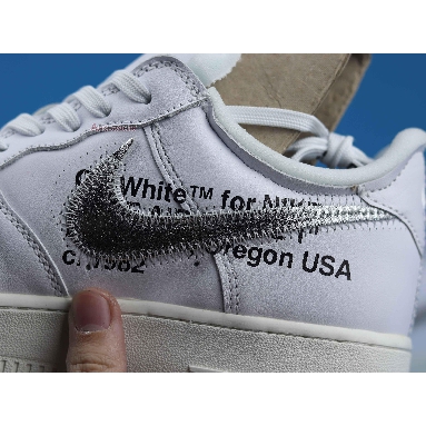 Off-White x Nike Air Force 1 Low ComplexCon Exclusive AO4297-100 White/Metallic Silver-Sail Sneakers