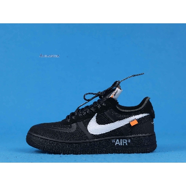 Off-White x Nike Air Force 1 Low Black AO4606-001 Black/White-Cone-Black Mens Womens Shoes