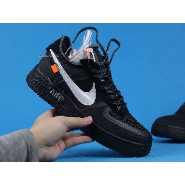 Off-White x Nike Air Force 1 Low Black AO4606-001 Black/White-Cone-Black Mens Womens Shoes