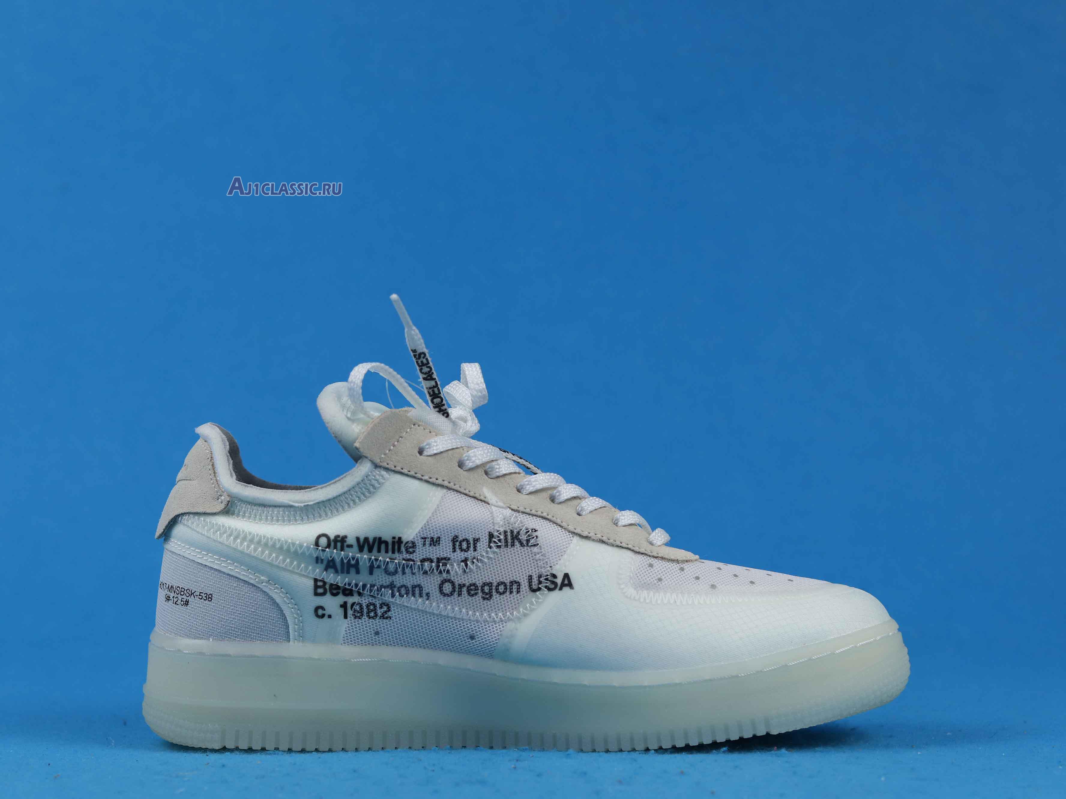 New Off-White x Nike Air Force 1 Low "The Ten" AO4606-100 Shoes