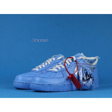 Off-White x Nike Air Force 1 Low 07 MCA CI1173-400 University Blue/White-University Red-Metallic Silver Mens Womens Shoes