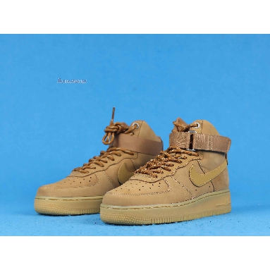 Nike Air Force 1 High Flax 2019 CJ9178-200 Flax/Wheat-Gum Light Brown-Black Mens Womens Shoes