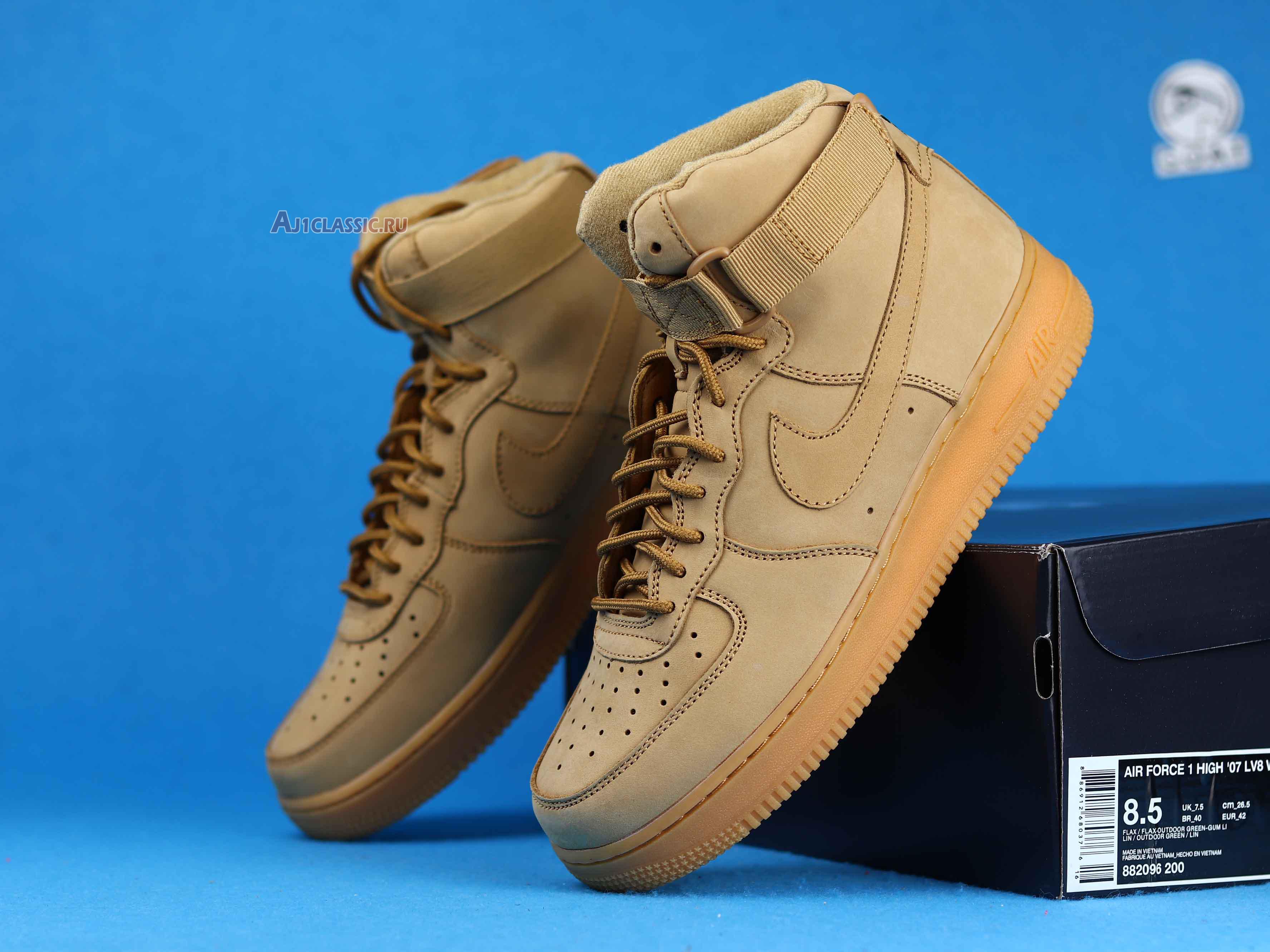 New Nike Air Force 1 High 07 LV8 WB "Flax" 882096-200 Shoes