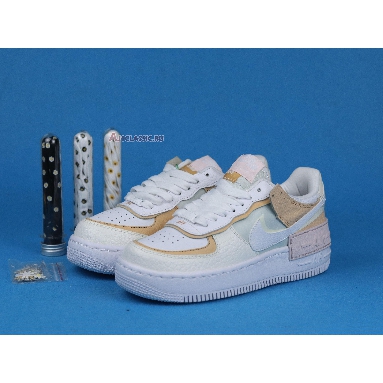 Nike Wmns Air Force 1 Low Shadow SE Spruce Aura CK3172-002 Spruce Aura/Sail/Black/White Mens Womens Shoes