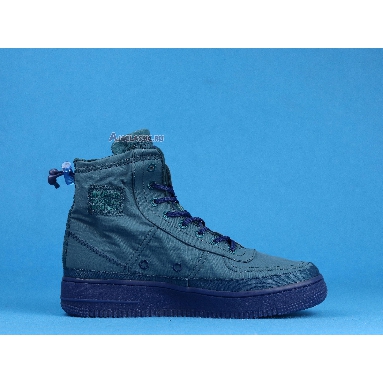 Nike Air Force 1 High Wmns Shell Turqouise BQ6096-300 Midnight Turquoise/Green Mens Womens Shoes